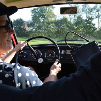 Daf uitje, toeren met een Daf door Drenthe