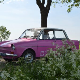 daf rijden in de lente scaled e1706181259293 - Het Drents Kwartiertje - Solex Huren / Rijden - Dafje Huren / Rijden - Groepsactiviteiten, workshops, teambuilding en trainingen Drenthe